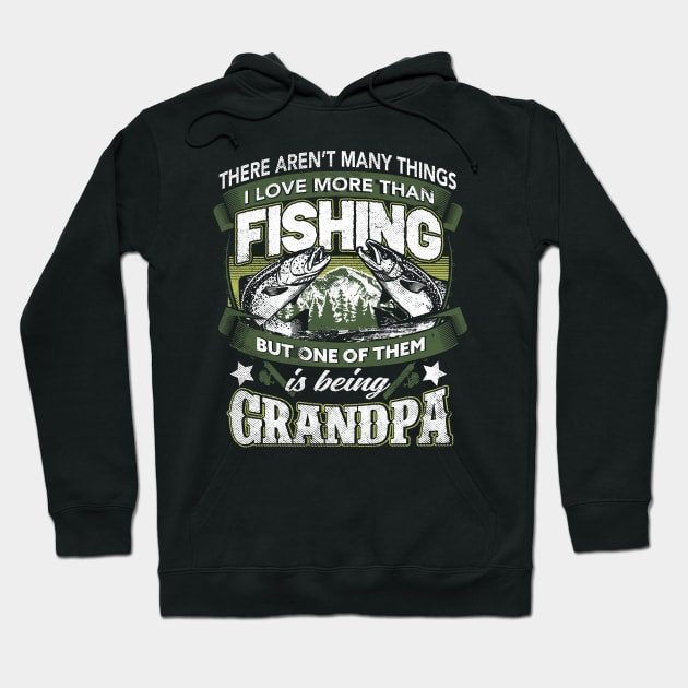 Fishing Grandpa - Grandpa Fishing Shirt Hoodie by Dailygrind